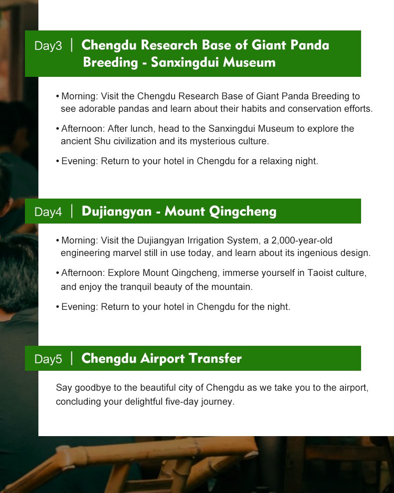 Chengdu 5 day travel